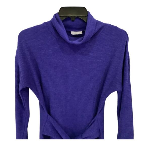 Anthropologie Olivia Turtleneck Dress In Sapphire Size Small Sweater Dress - Picture 3 of 8